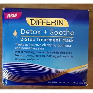 Differin Detox + Soothe‎ 2-Step Treatment Mask - Clarity Purifying Nourishing